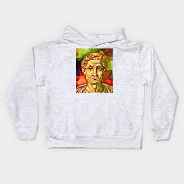 Anicius Manlius Severinus Boethius Snow Portrait | Boethius Artwork 15 Kids Hoodie by JustLit